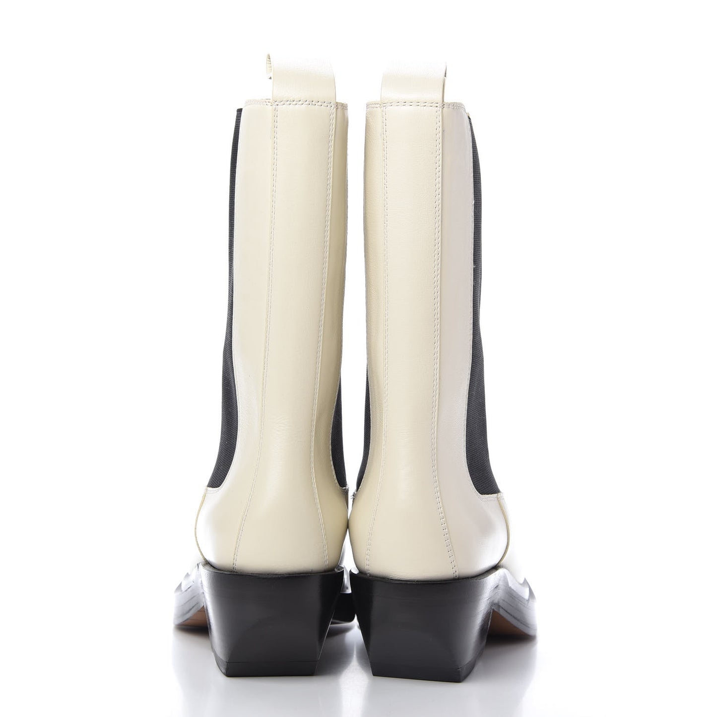 Calfskin Lean Mid-Calf Boots 36.5 Wax