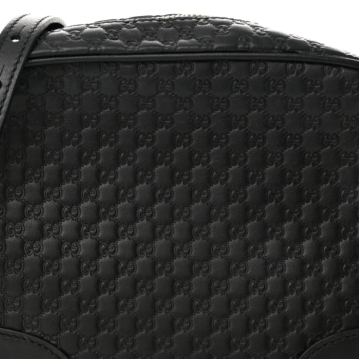 Microguccissima Mini Bree Messenger Bag Black