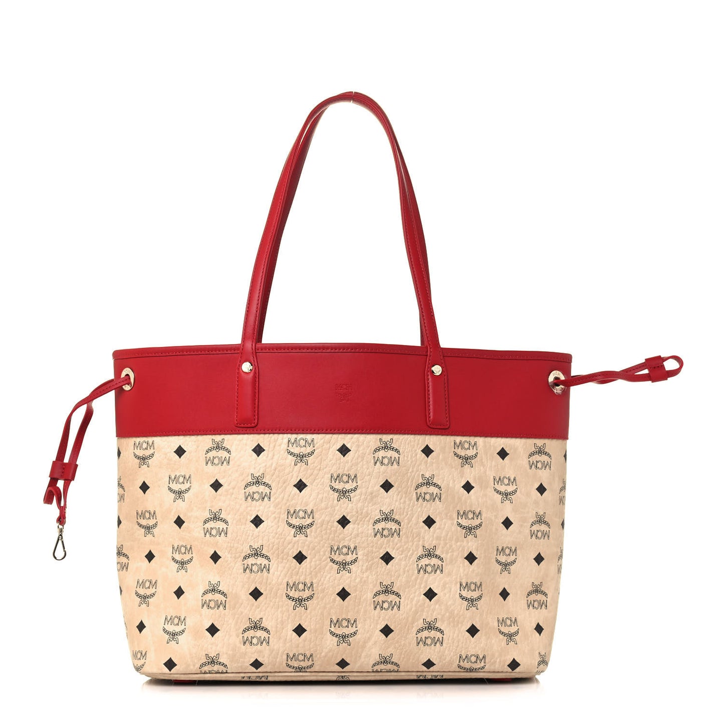 Visetos Shopper Tote Beige Red