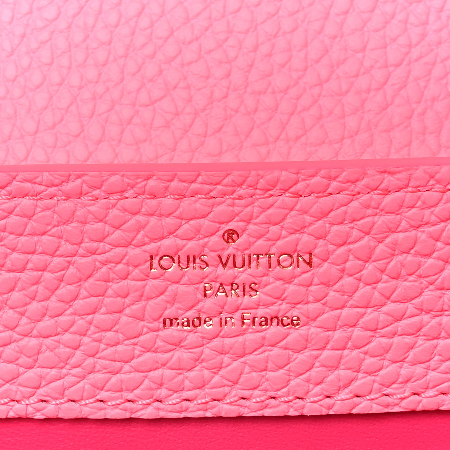 Taurillon Monogram Capucines Mini Fluo Pink