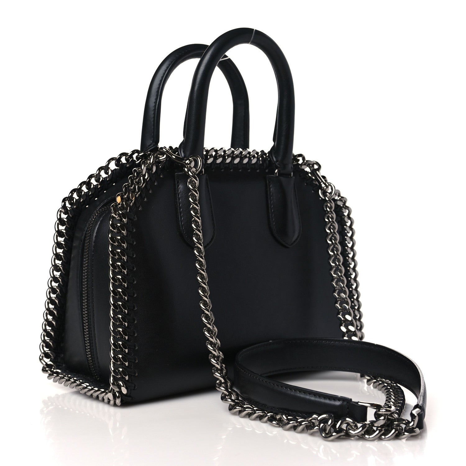 Stella McCartney Eco Alter Nappa All Is Love Mini Falabella Box Top Handle Bag Black 3 of 10