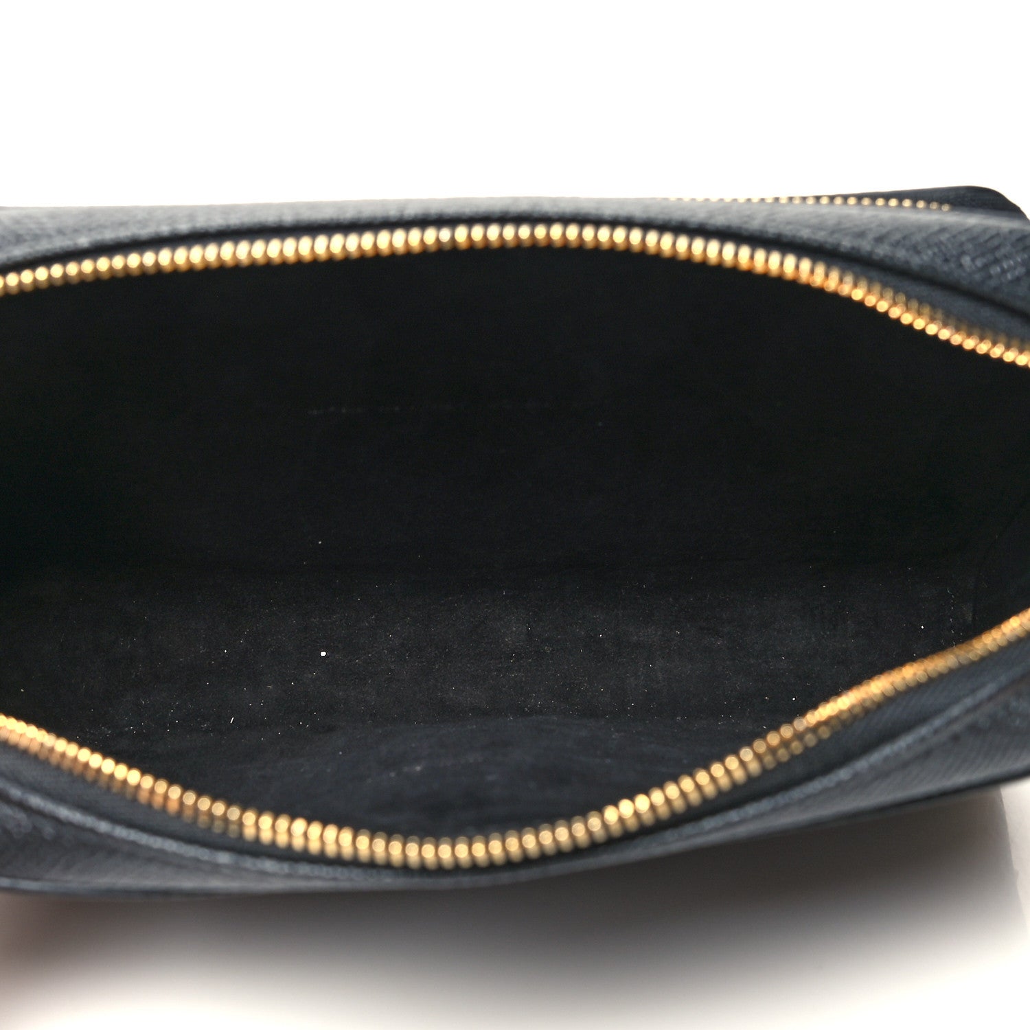 Christian Dior Grained Calfskin Caro Double Pouch Black 4 of 9