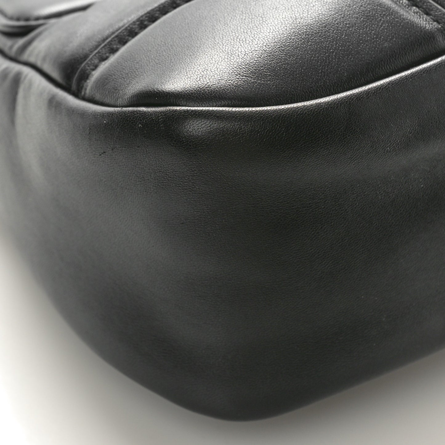 Nappa Soft Padded Re-Edition 2002 Moon Bag Black