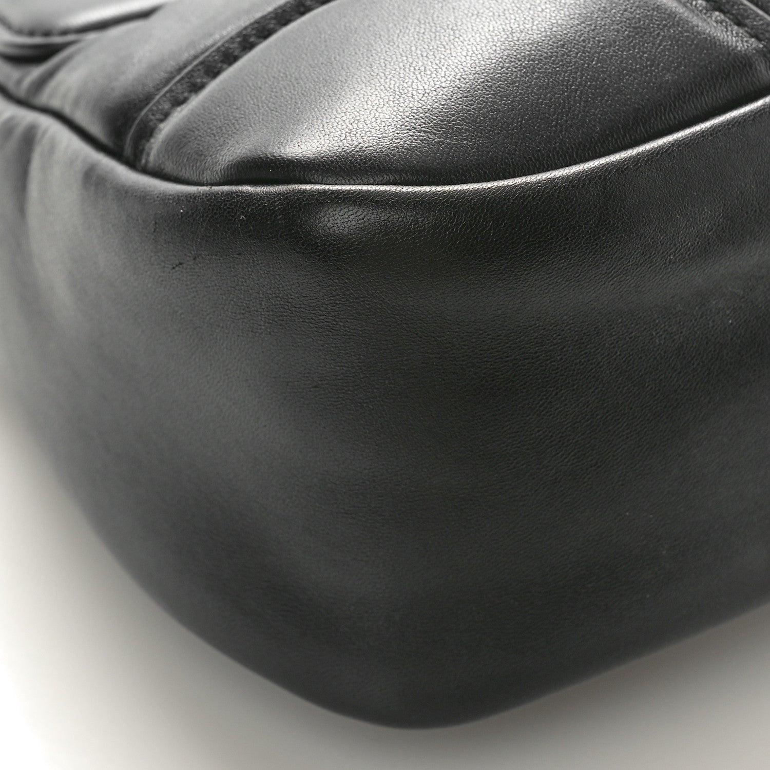 Prada Nappa Soft Padded Re-Edition 2002 Moon Bag Black 8 of 9