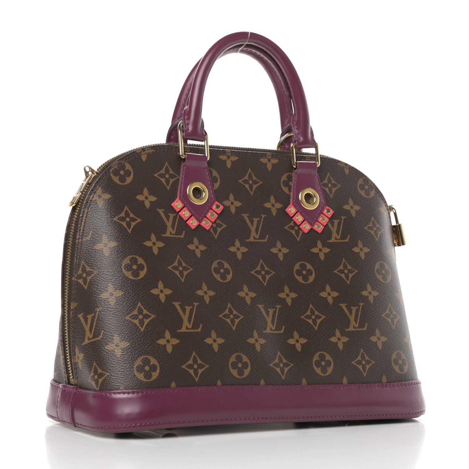 Louis Vuitton Monogram Totem Alma PM Magenta 3 of 8