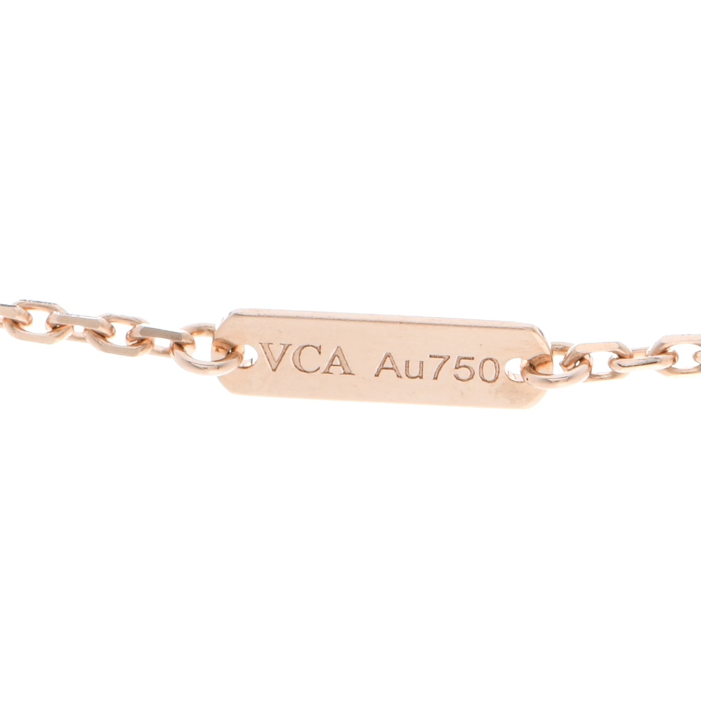 18K Rose Gold Vintage Alhambra Pendant Necklace