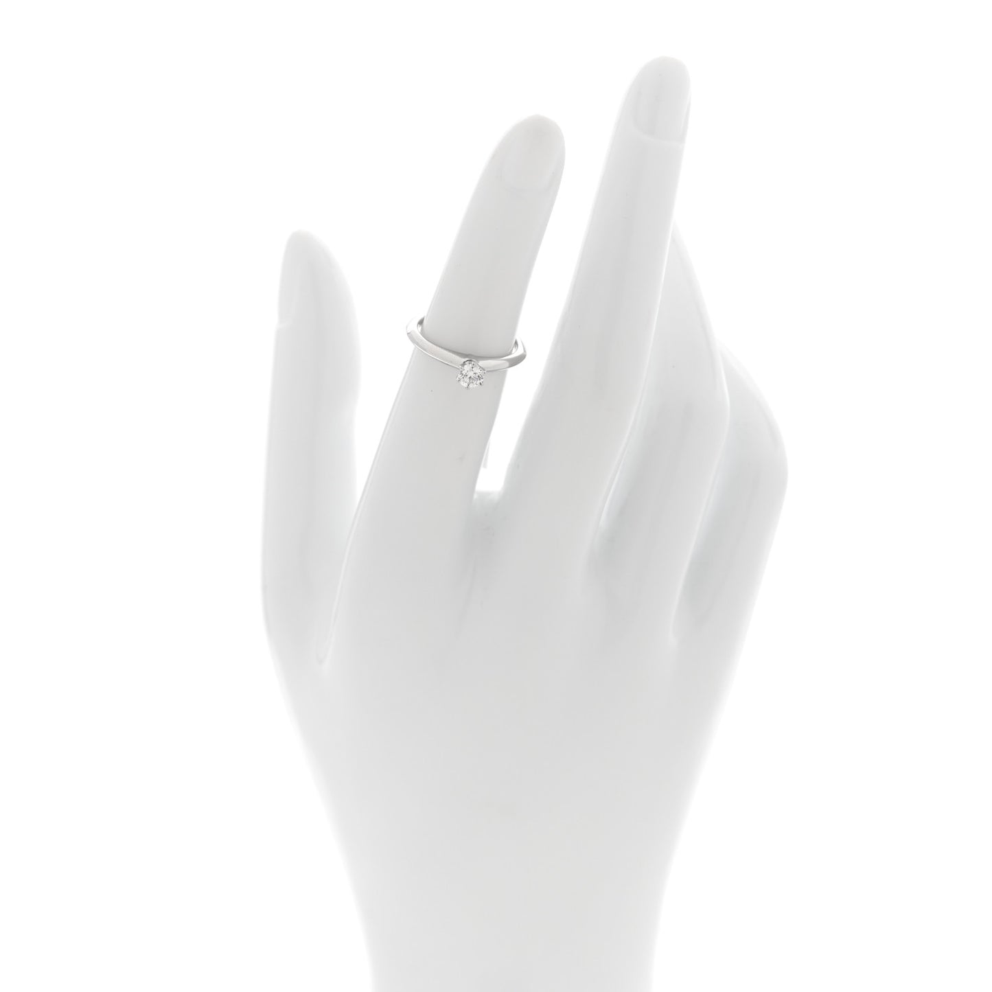 Platinum Diamond .22ct Solitaire Engagement Ring 47 4