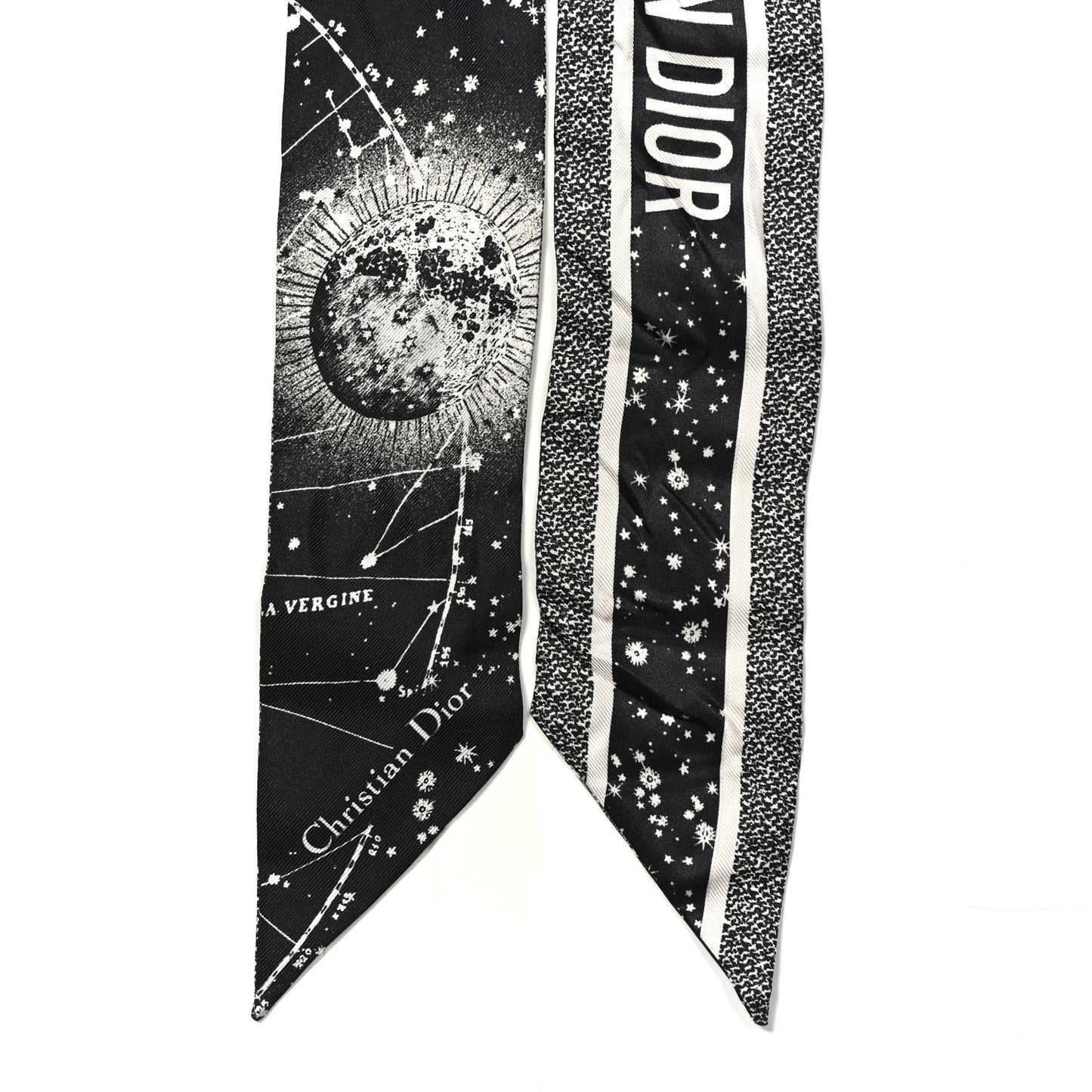 Silk Zodiac Aries Mitzah Scarf Black