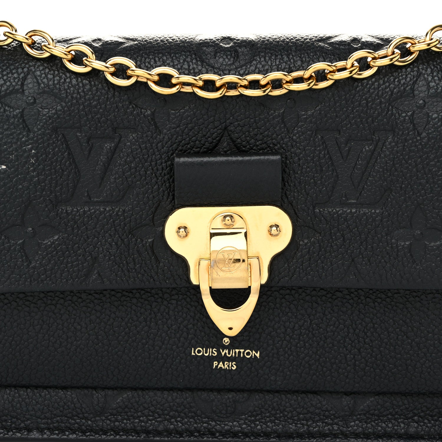 Louis Vuitton Empreinte Vavin Chain Wallet Black 7 of 9
