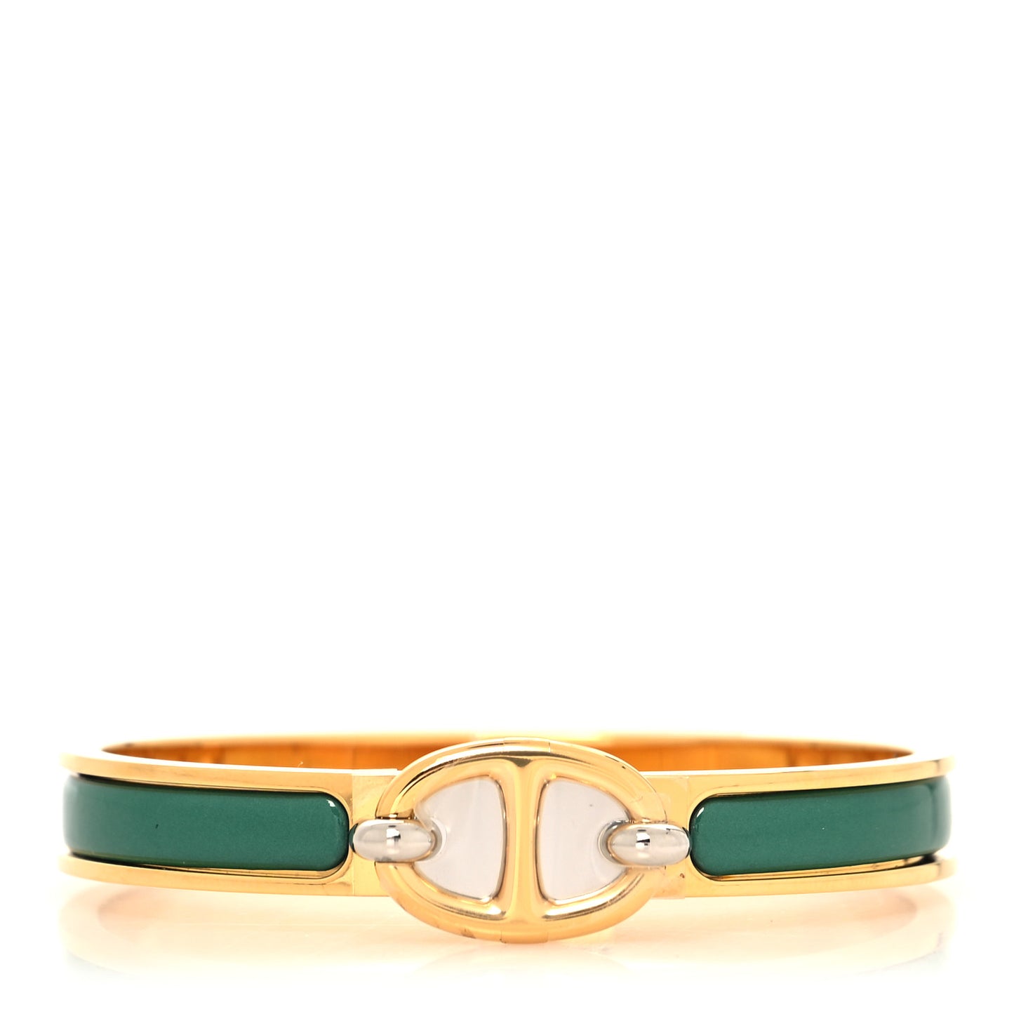 Enamel Mini Clic Chaine d'Ancre Bracelet Green
