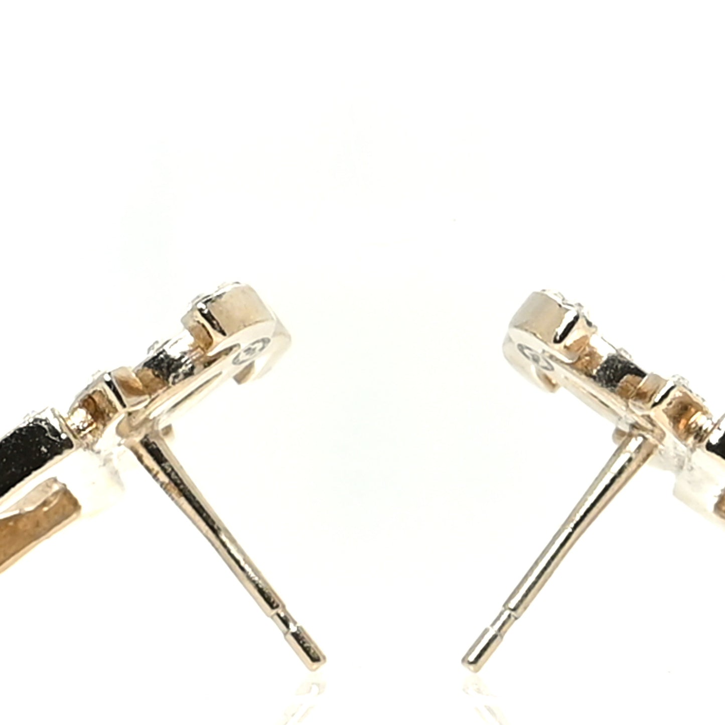 Crystal CC Sergeant Chanel Earrings Gold