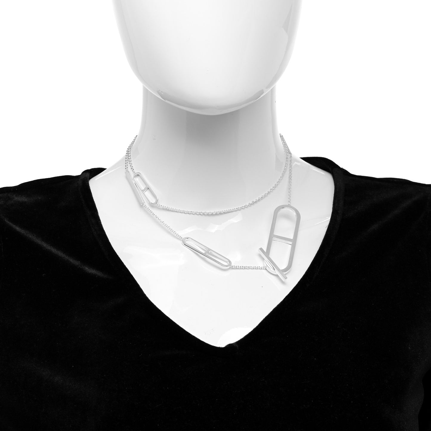 Sterling Silver Ever Chaine d'Ancre Long Lariat Necklace