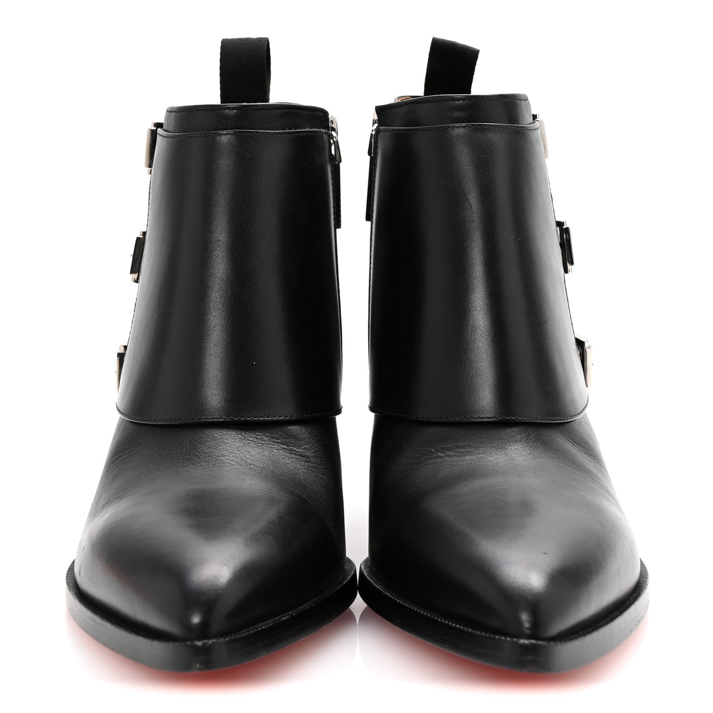 Calfskin Will Buckle Boots 39.5 Black