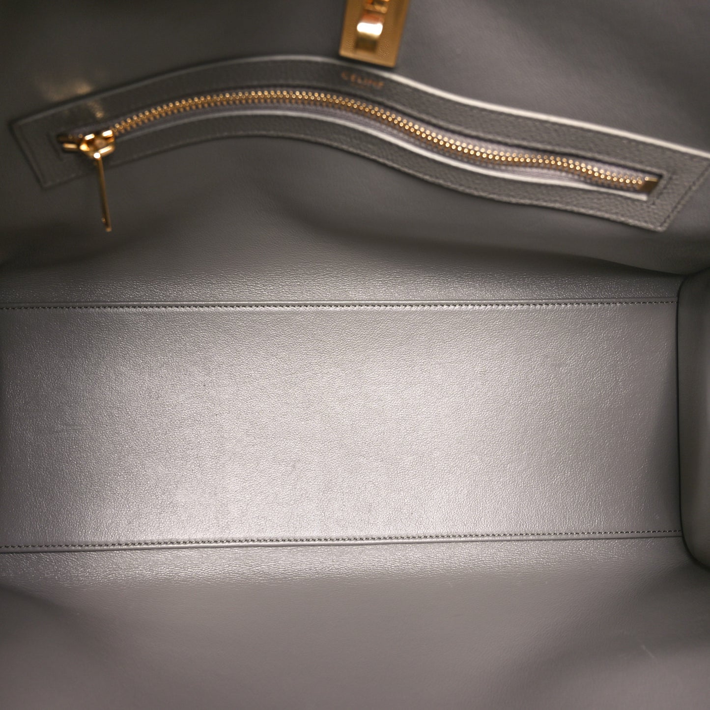 Grained Calfskin Cabas 16 Bag Smokey Taupe