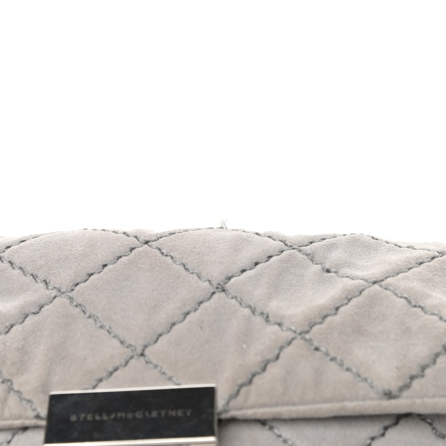 Shaggy Deer Quilted Small Beckett Chain Shoulder Bag Grey