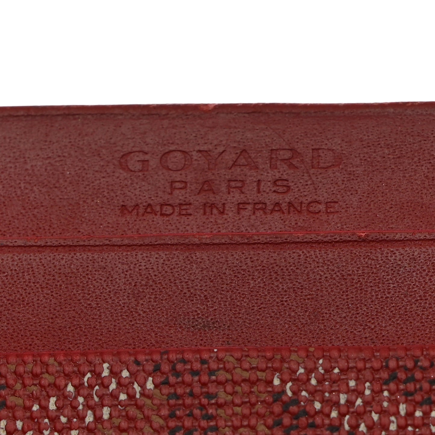 Goyardine Saint Sulpice Card Holder Red
