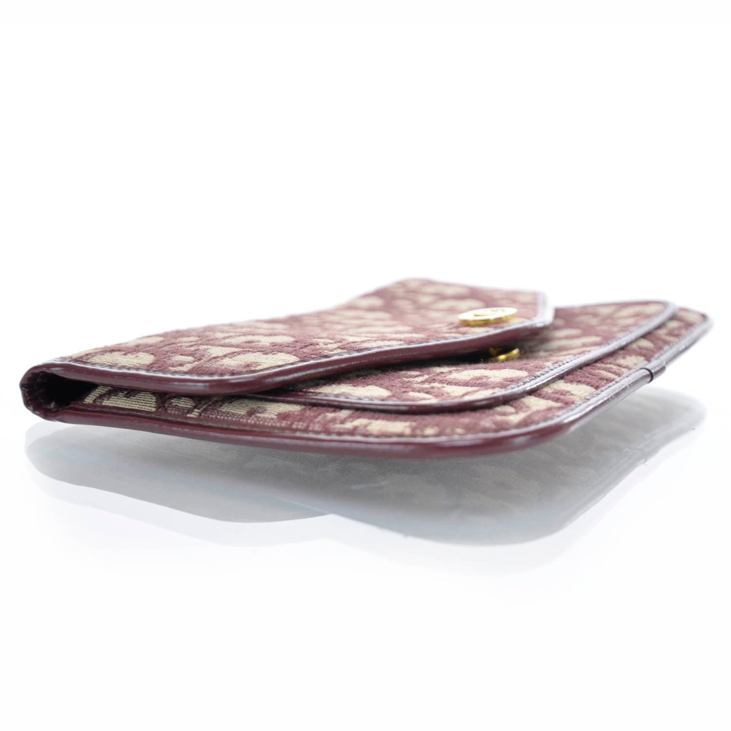 Vintage Monogram Tapestry Small Clutch Burgundy
