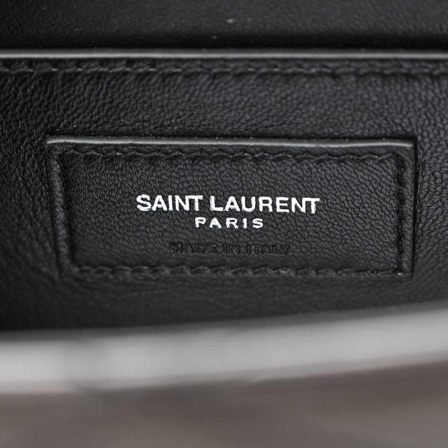 Lambskin Quilted Monogram June Box Bag Black