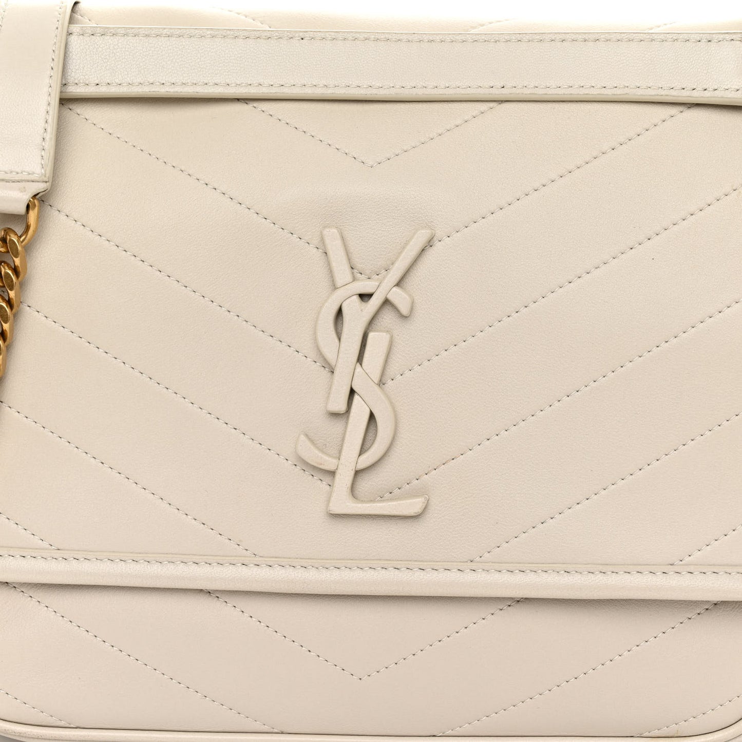Lambskin Matelasse Monogram Medium Niki Chain Satchel Crema Soft