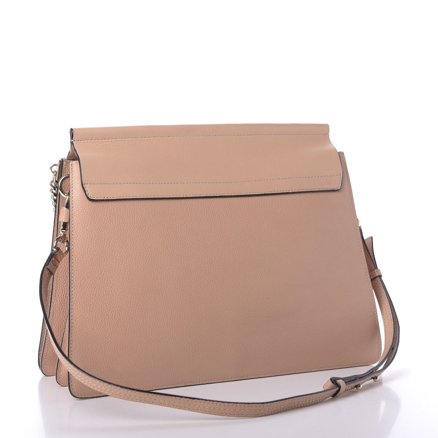 Calfskin Medium Faye Shoulder Bag Biscotti Beige