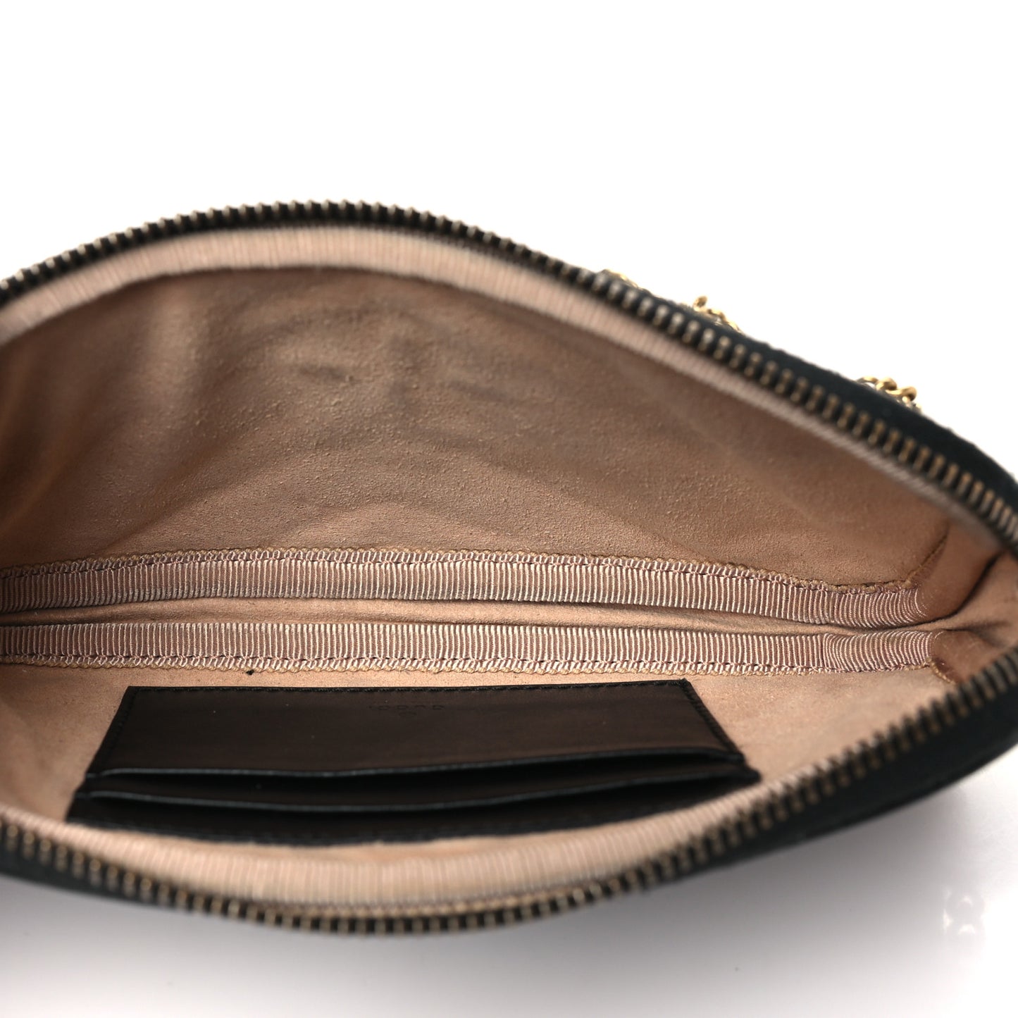 Calfskin Matelasse Mini GG Marmont Chain Crossbody Bag Black