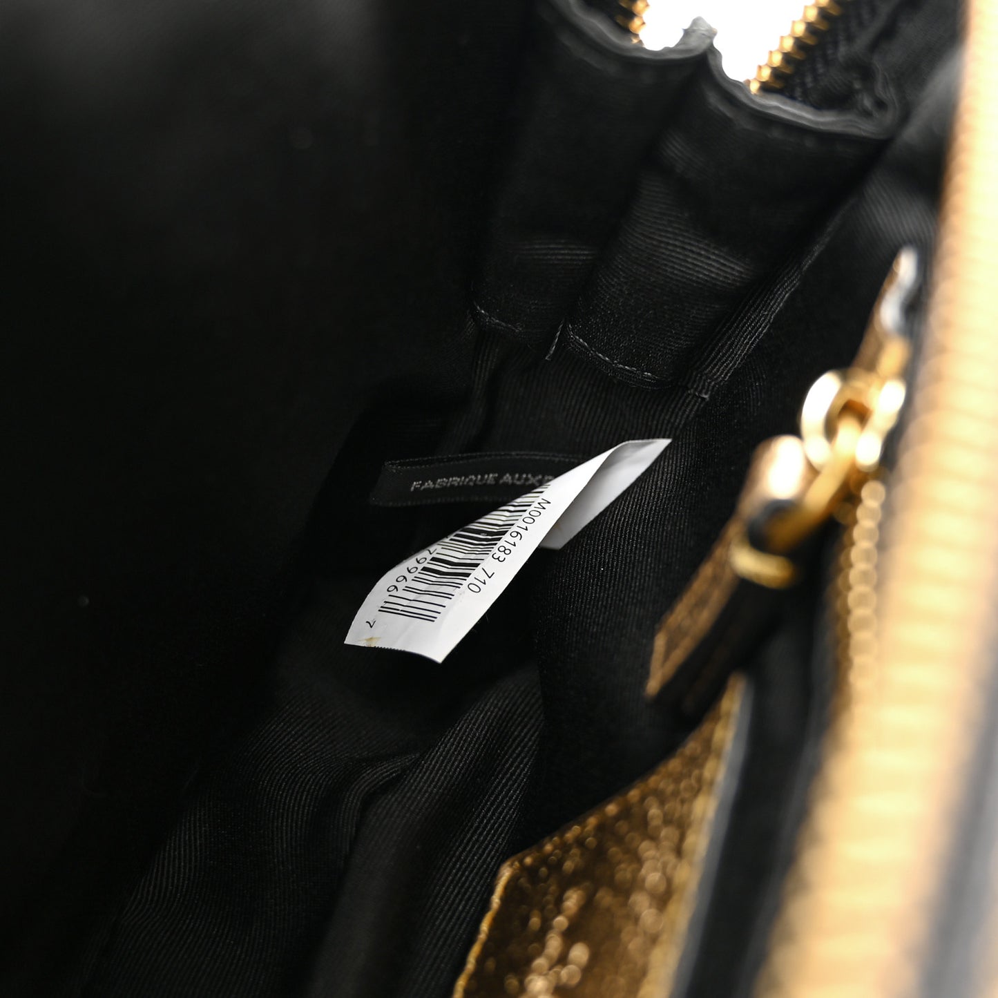 Metallic Calfskin The Box 20 Crossbody Gold