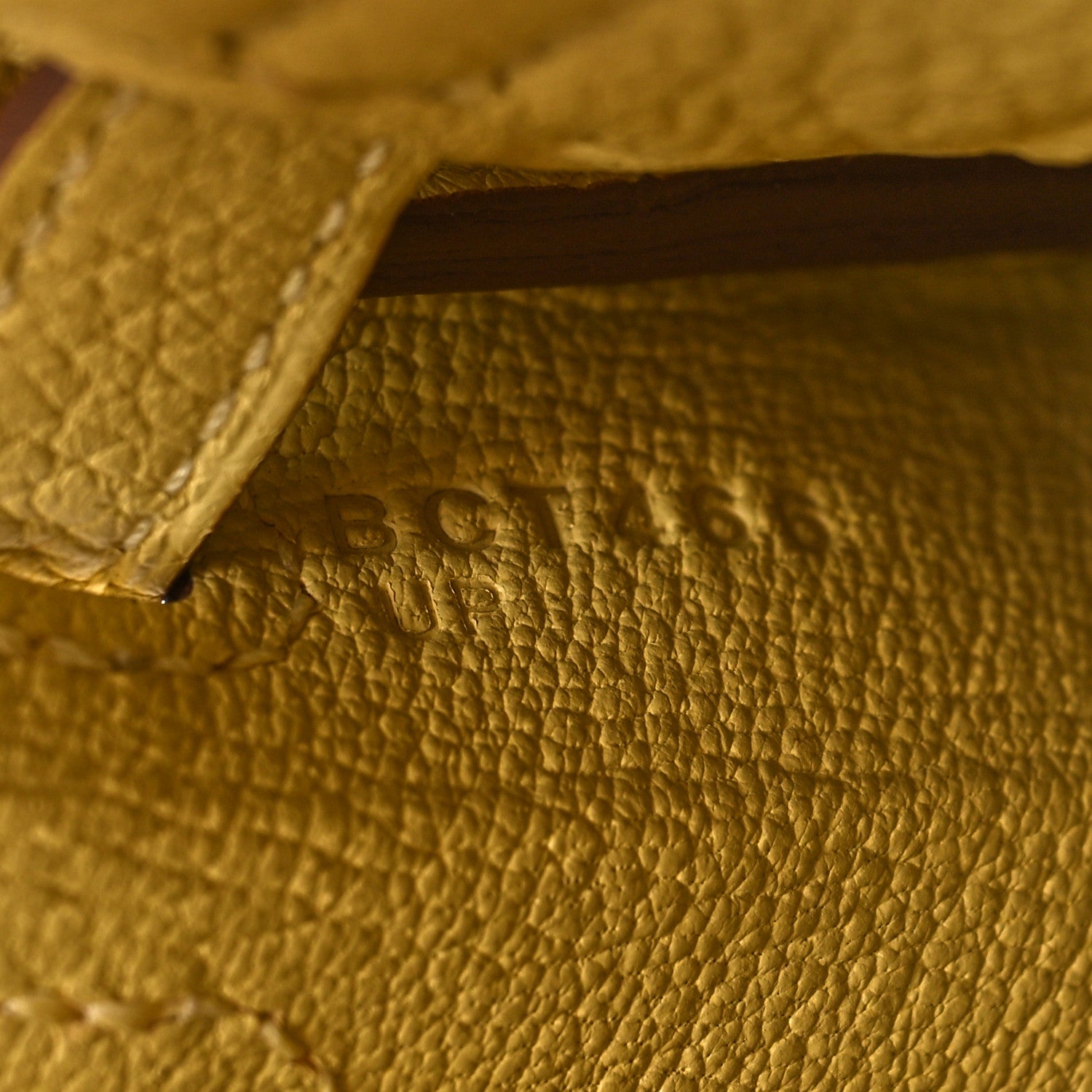 Hermes Togo Kelly Retourne 25 Jaune Poussin 7 of 11