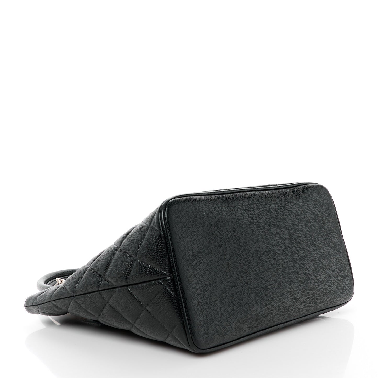 Caviar Quilted Medallion Tote Black