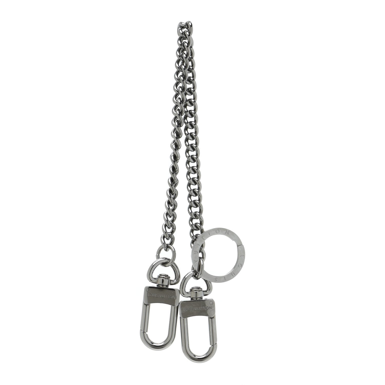 Louis Vuitton Pochette Extender Key Ring Chain Silver 1 of 4