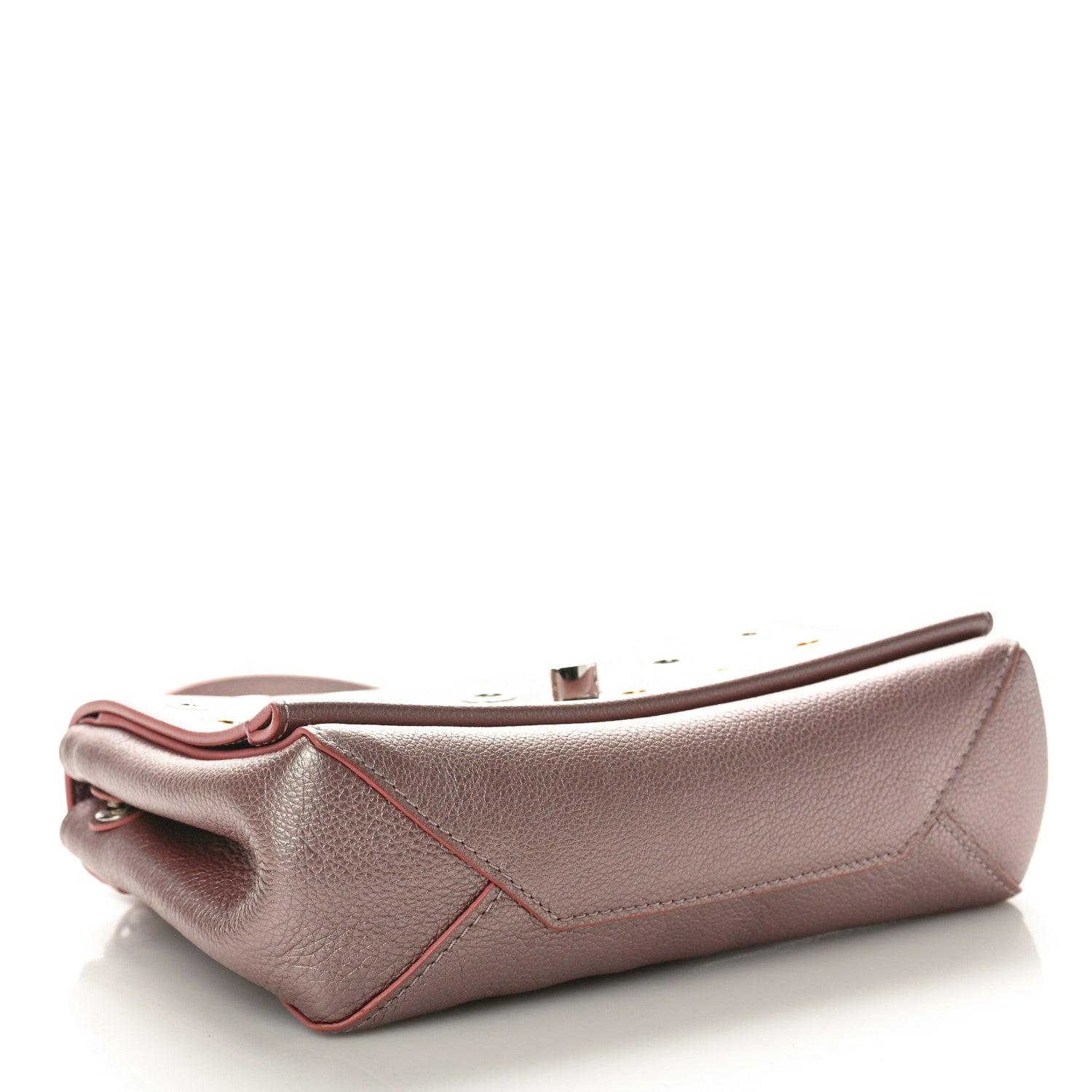 Louis Vuitton Soft Calfskin Eyelet Lockme II Chain Bag BB Rose Gold 4 of 9