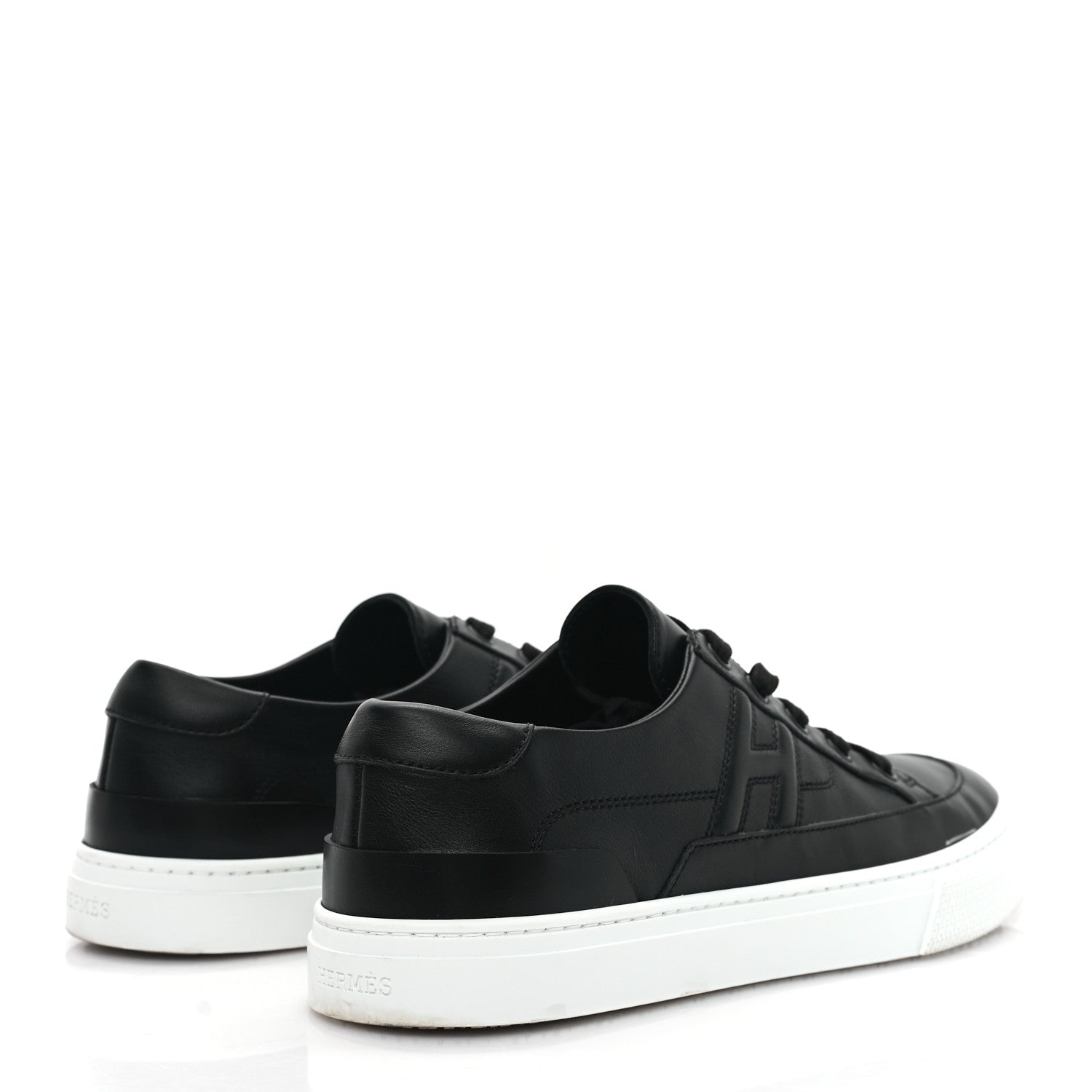 Hermes Calfskin Deep Sneakers 39 Black 5 of 10