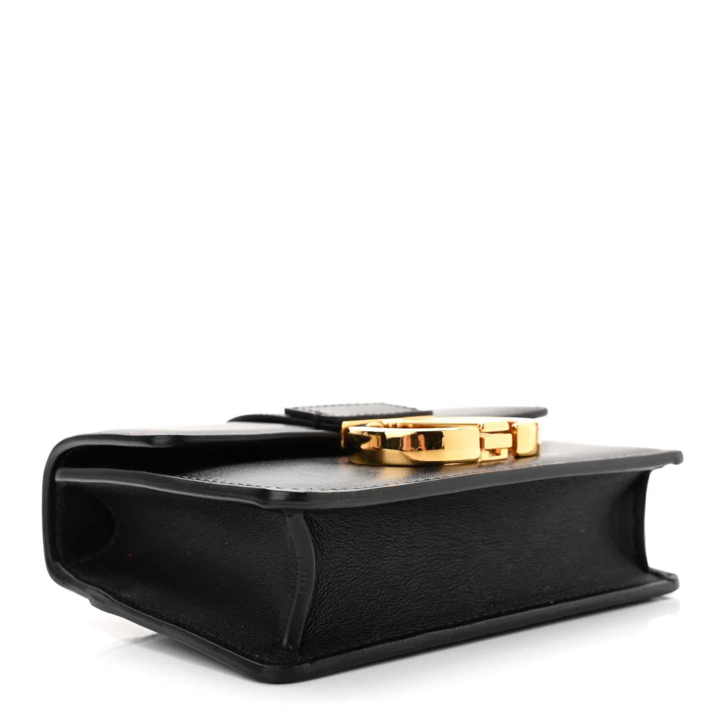 Smooth Calfskin Micro 30 Montaigne Flap Bag Black