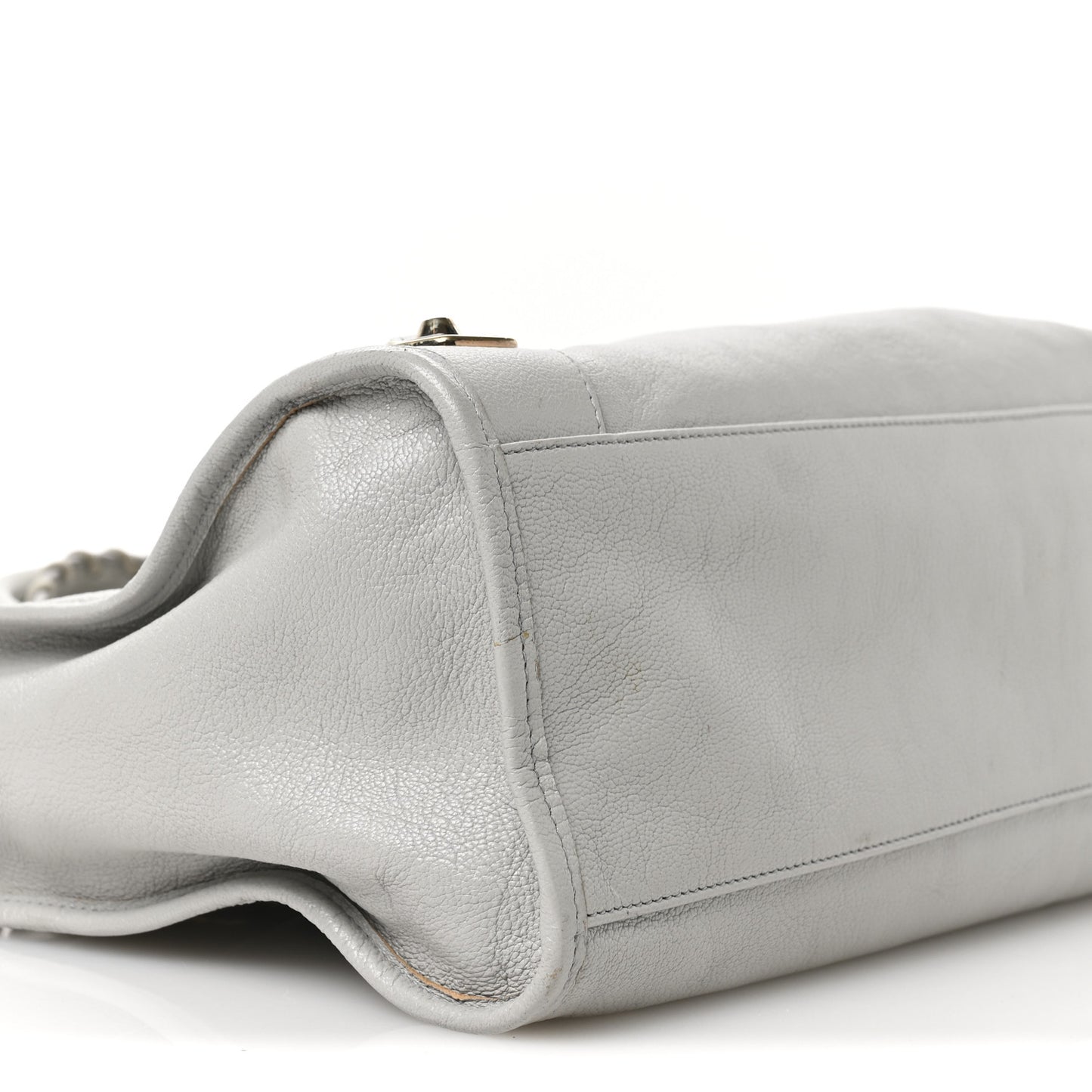 Chevre Gold Metallic Edge Hardware City Gris Glace