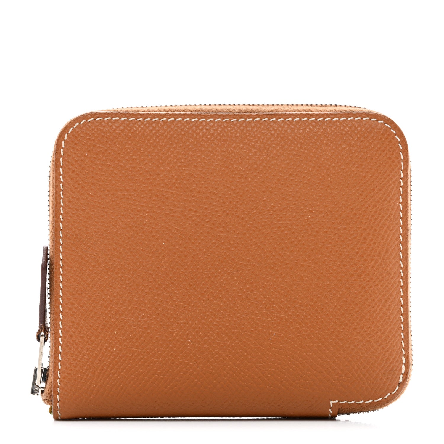 Hermes Epsom Silk'in Compact Wallet Gold 1 of 8