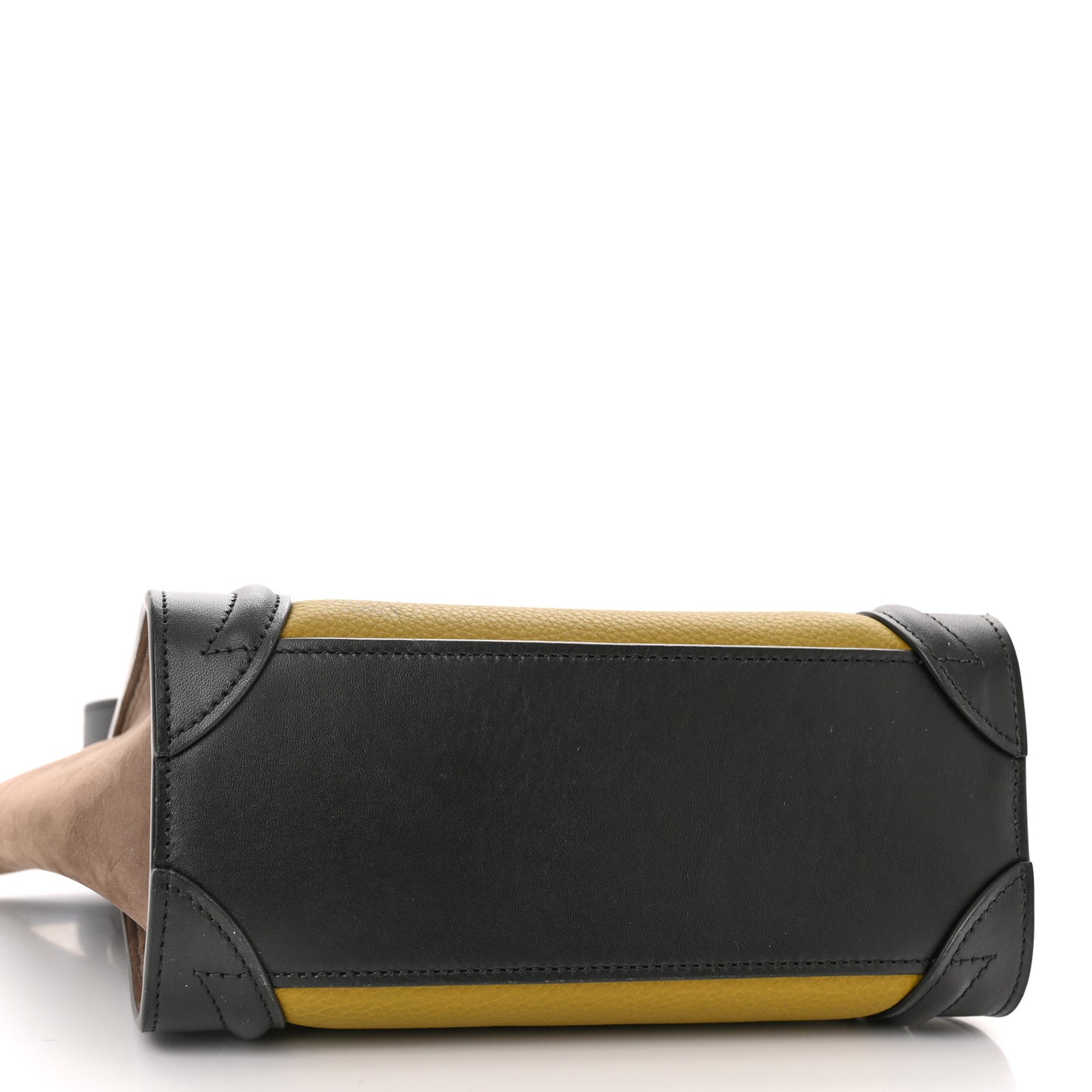 Baby Grained Calfskin Nubuck Nano Tri-Color Luggage Olive