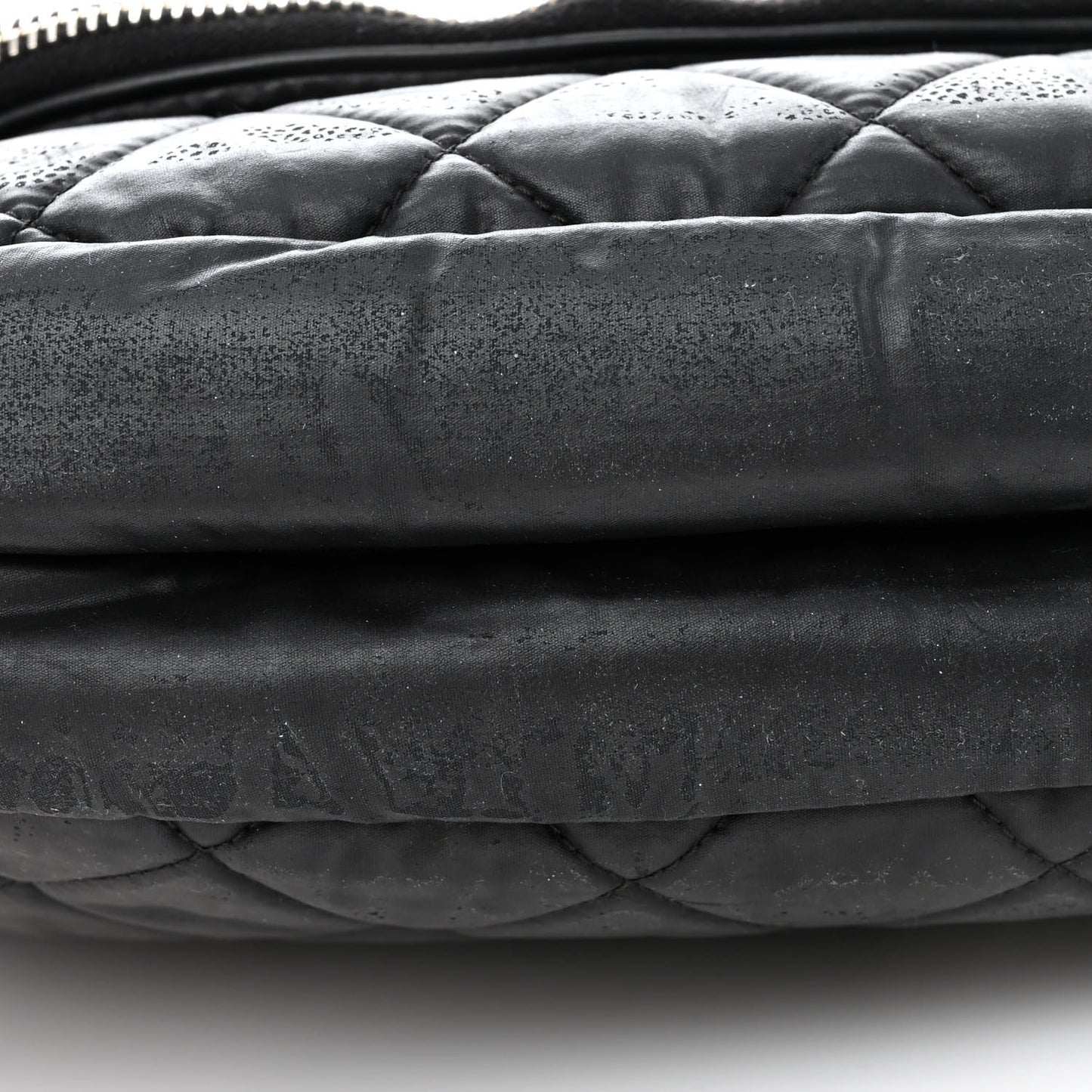 Nylon Quilted Coco Cocoon Messenger Black