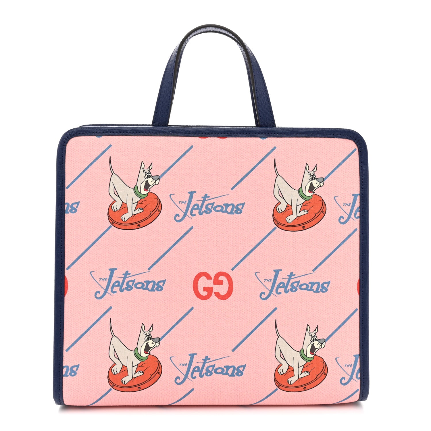 Gucci Coated Canvas Interlocking G The Jetsons Childrens Tote Pink