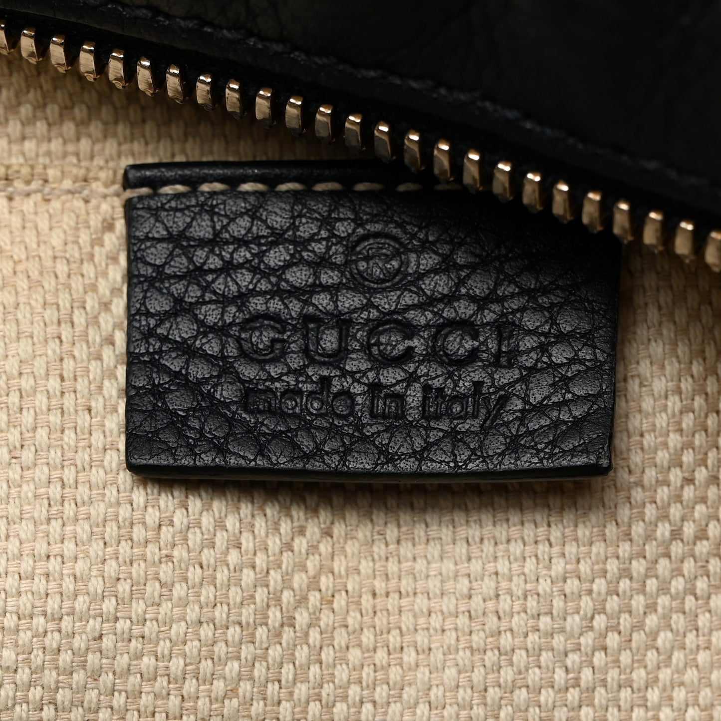 Pebbled Calfskin Small Soho Disco Bag Black