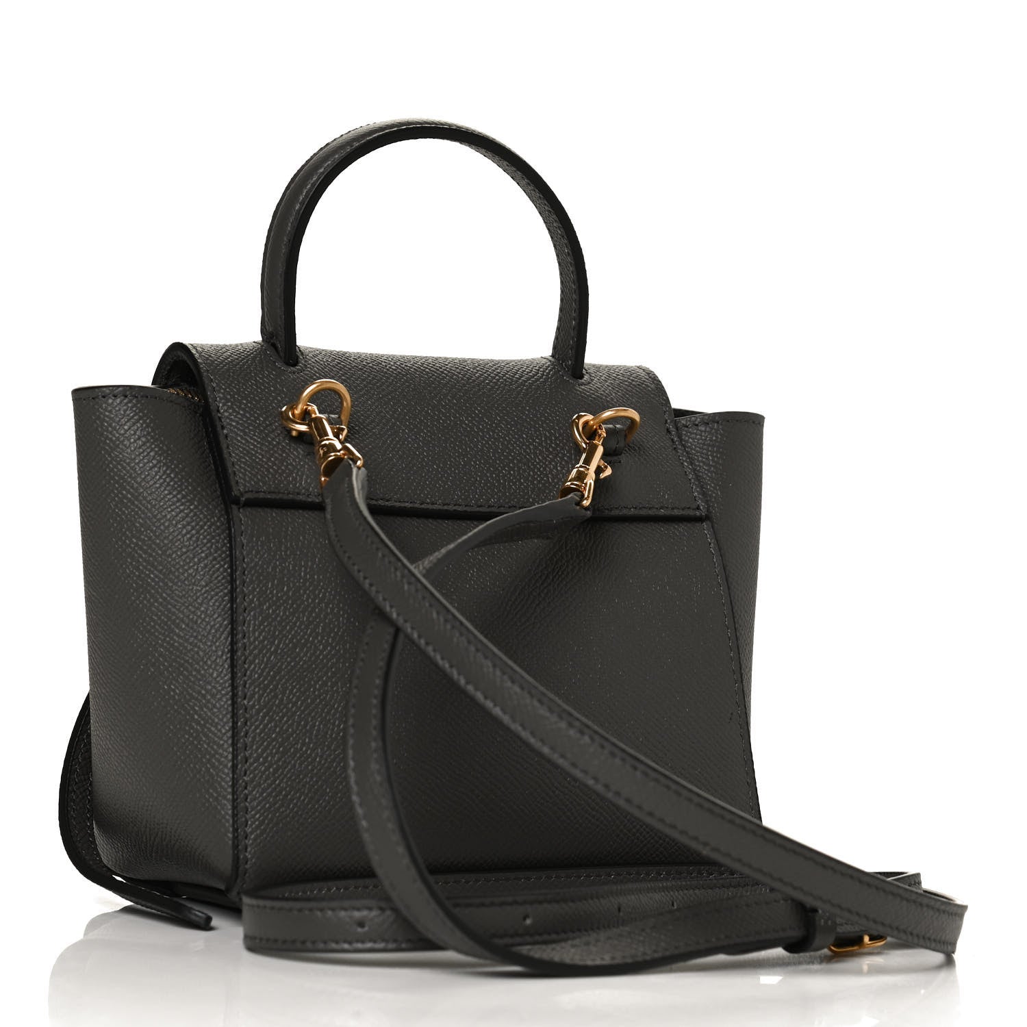 Celine Grained Calfskin Pico Belt Bag Grey 3 of 10