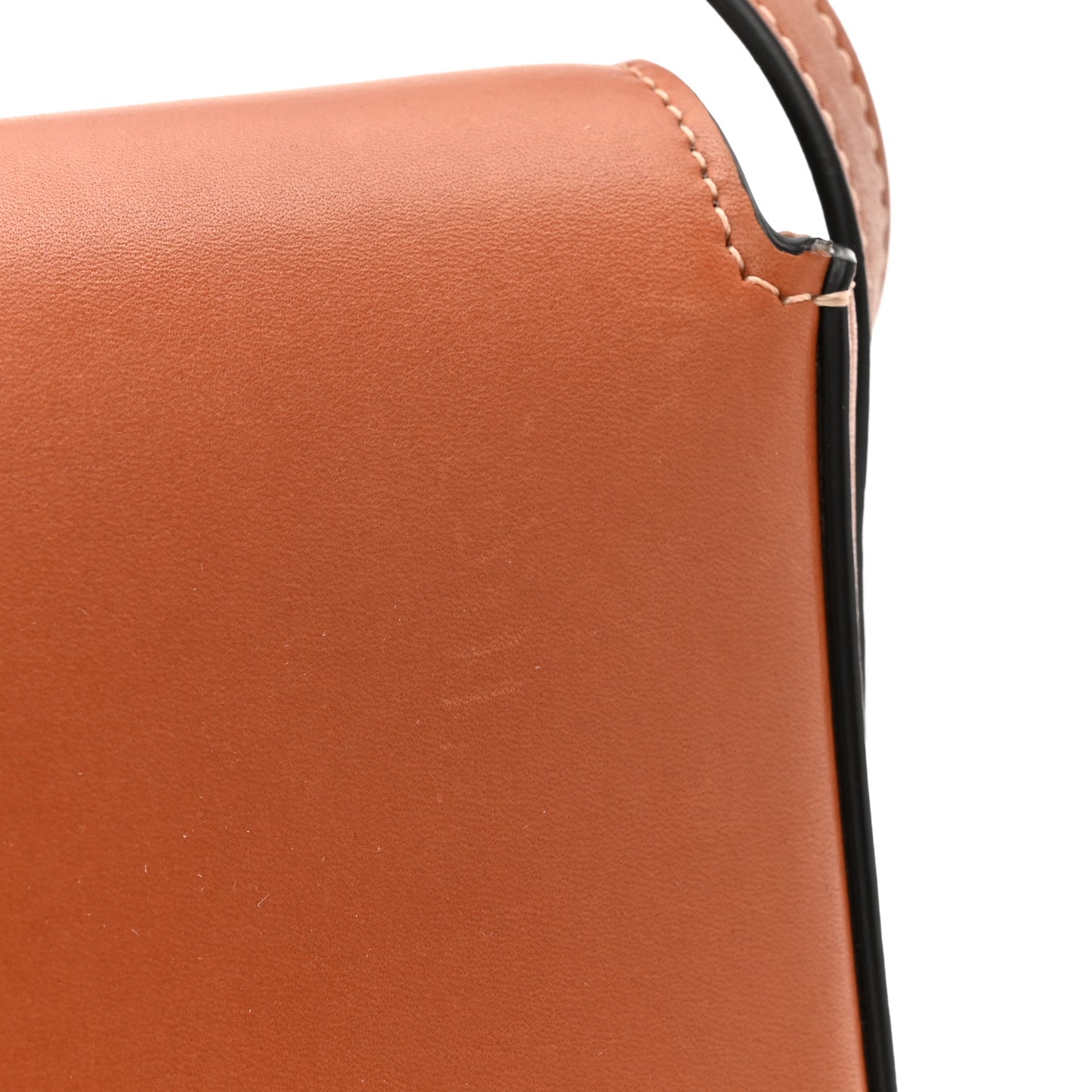 Natural Calfskin Triomphe Shoulder Bag Tan