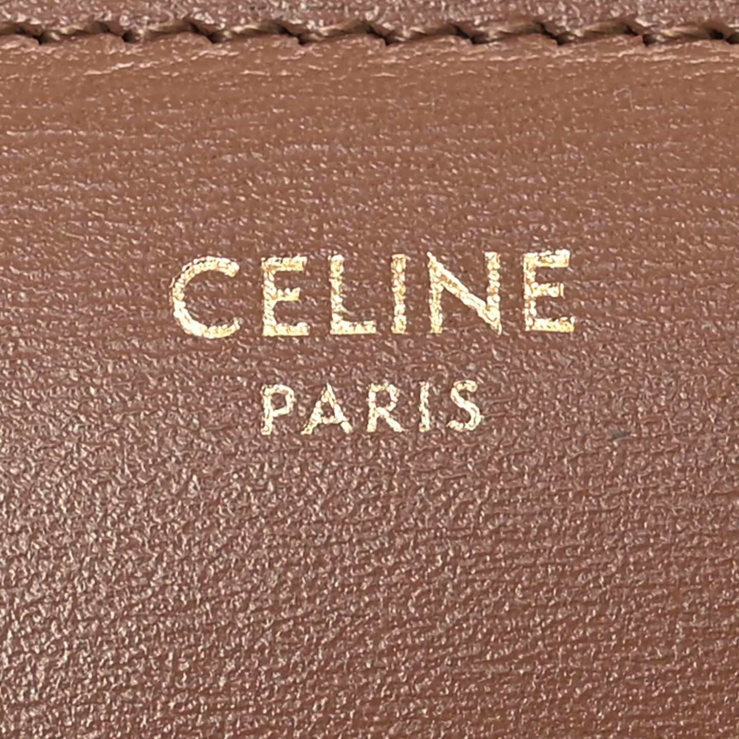 Triomphe Compact Wallet Natural Tan