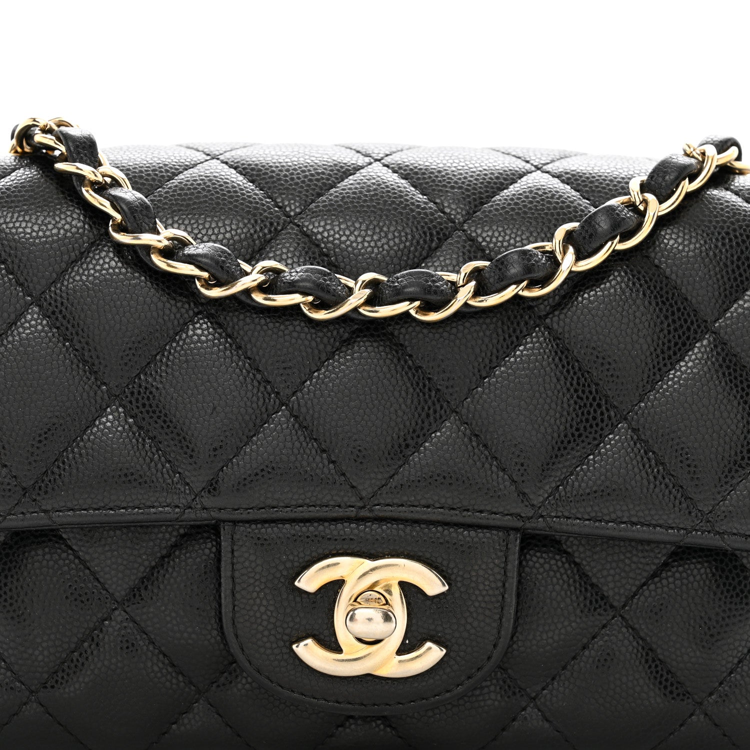 Chanel Caviar Quilted Mini Rectangular Flap Black 5 of 11