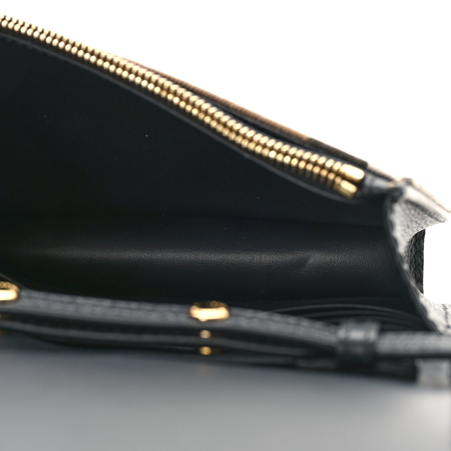 Derby Calfskin House Check Wallet On Chain Black