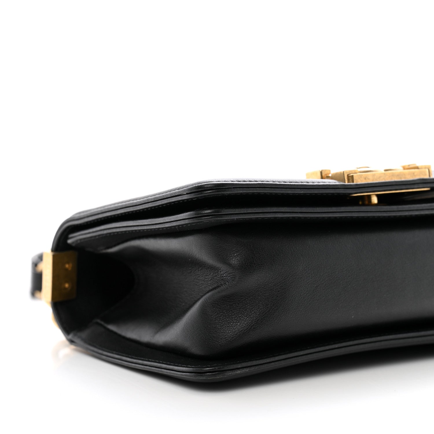 Chanel Lambskin Chevron Quilted Small Boy Flap Black 9 of 10