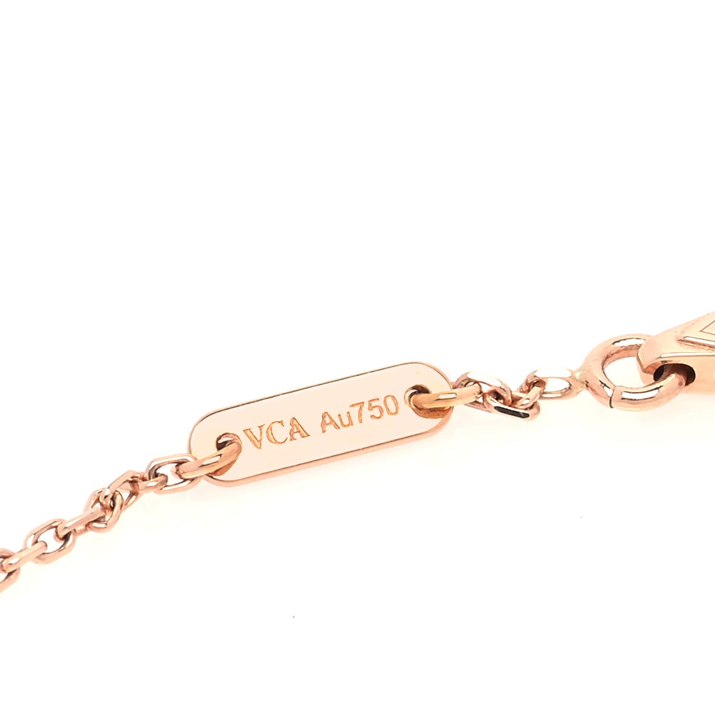 18K Rose Gold Carnelian Sweet Alhambra Bracelet