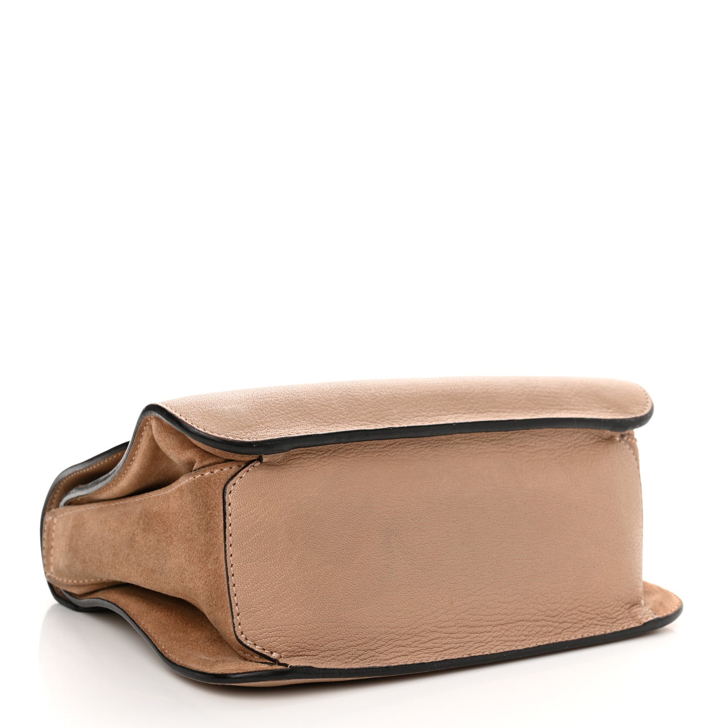 Goatskin Medium Mily Shoulder Bag Biscotti Beige