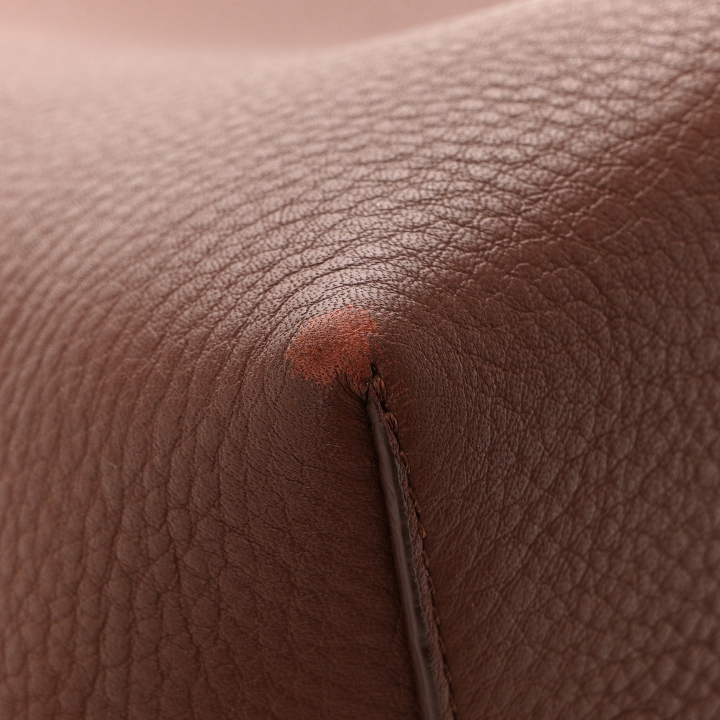 Grained Calfskin Small N/S Park Tote Cognac