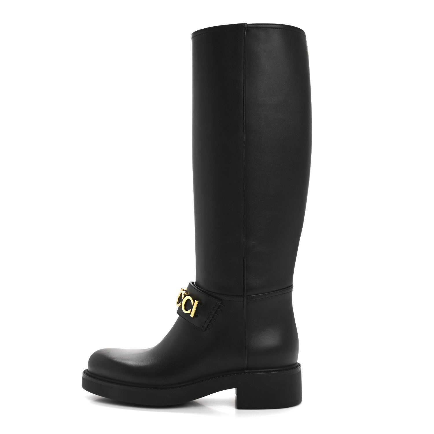 GUCCI ブラック ロングブーツ 約28cmサイズ37 Gucci Calfskin Over The Knee Boots 37 Black 1686306 – FASHIONPHILE