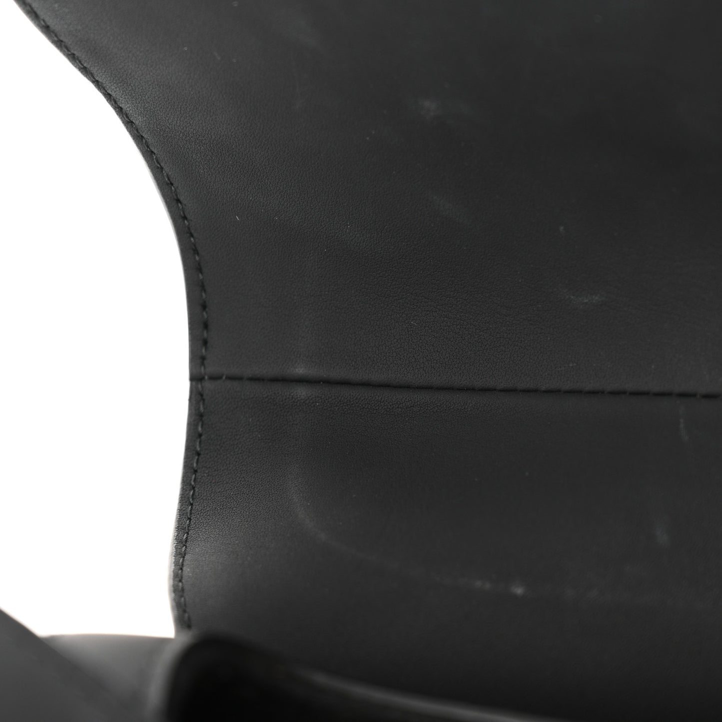 Ultra Matte Calfskin Saddle Bag Black