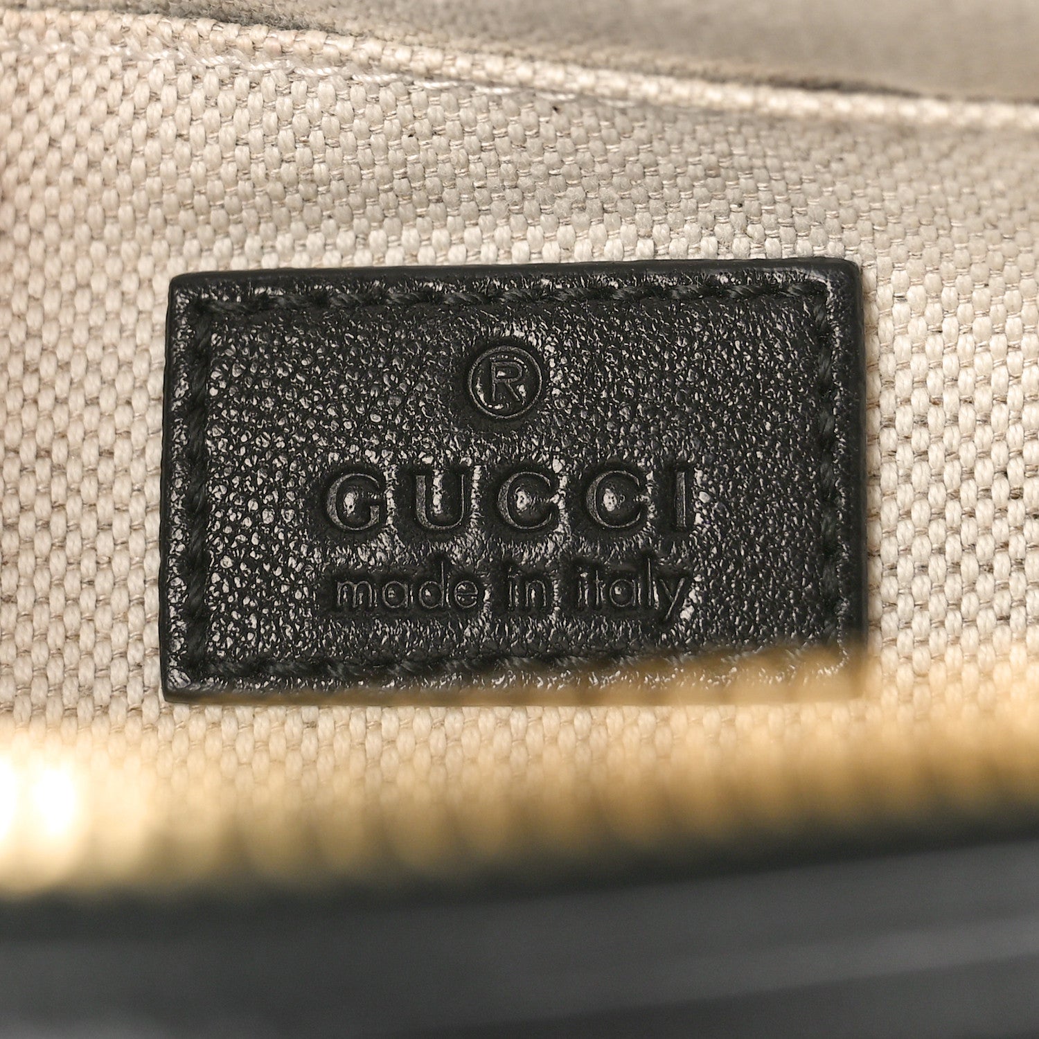 Gucci Sakai Be Green Calfskin Diagonal Stitched Small Blondie Shoulder Bag Black 6 of 9